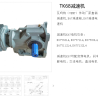 TK68-V4-7.28-M1-1-X減速電機型號解析