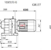 R137-Y45KW-4P-M4-0°減速電機型號大全