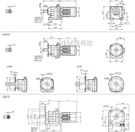 RC87 RCF87 RC87P減速機(jī)電機(jī)型號(hào)大全及尺寸圖
