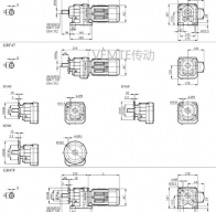 R04 RF04減速機(jī)電機(jī)型號(hào)大全及尺寸圖紙