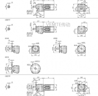 R05 RF05 RX05 RXF05減速機(jī)電機(jī)型號(hào)大全及尺寸圖