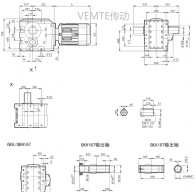 KD16 KF16 KK16 KFK16減速機(jī)電機(jī)型號(hào)及尺寸圖紙
