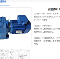 減速電機GR137-50.56-AM160-M1-0型號解析