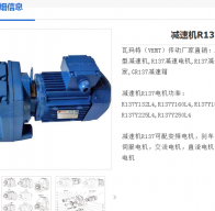 減速電機R137DRE132M6-88.70-M2-0°型號解析