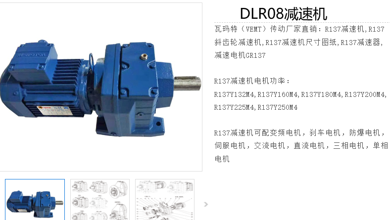 DLR08-1/89.36-DMP160L-4-M1-R-15KW減速電機(jī)型號,R系列減速器.png